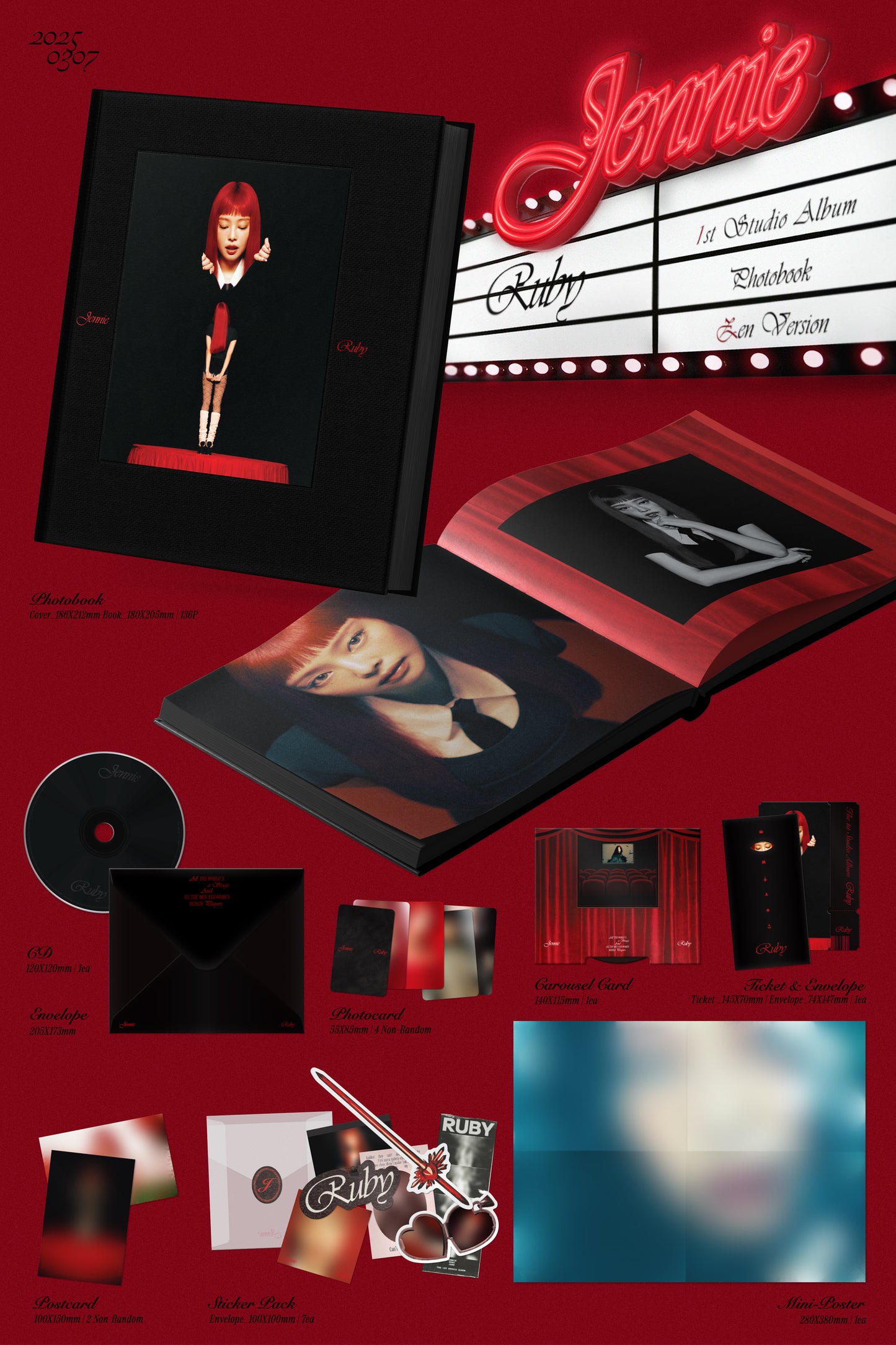 Ruby Photobook (Zen Version) + CD - JENNIE Only Audio