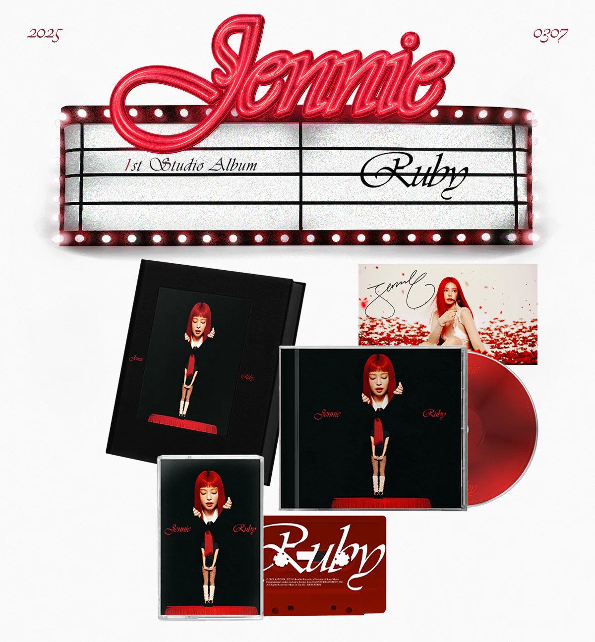 Ruby Photobook (Zen Version) + CD + Cassette + Signed Art Card - JENNIE Only Audio